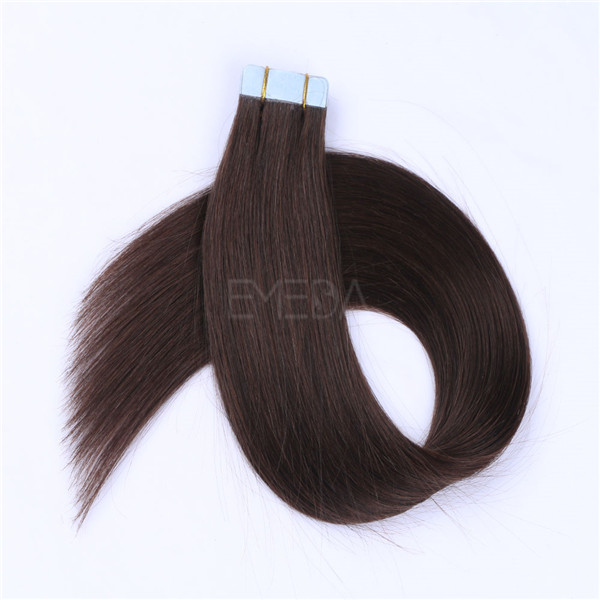 Human hair factory how much is tape in hair extensions in different color and length YL258